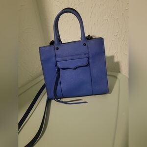 Rebecca Minkoff Bright Blue Saffiano Leather Mini Tote